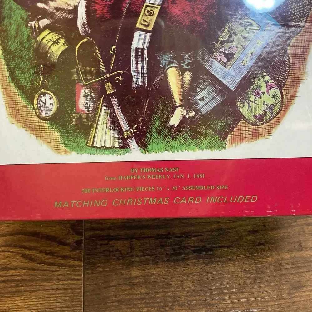 Merry Old Santa‎ Claus Jigsaw Puzzle Vtg 1973 Thomas Nast Harpers Weekly 500pc